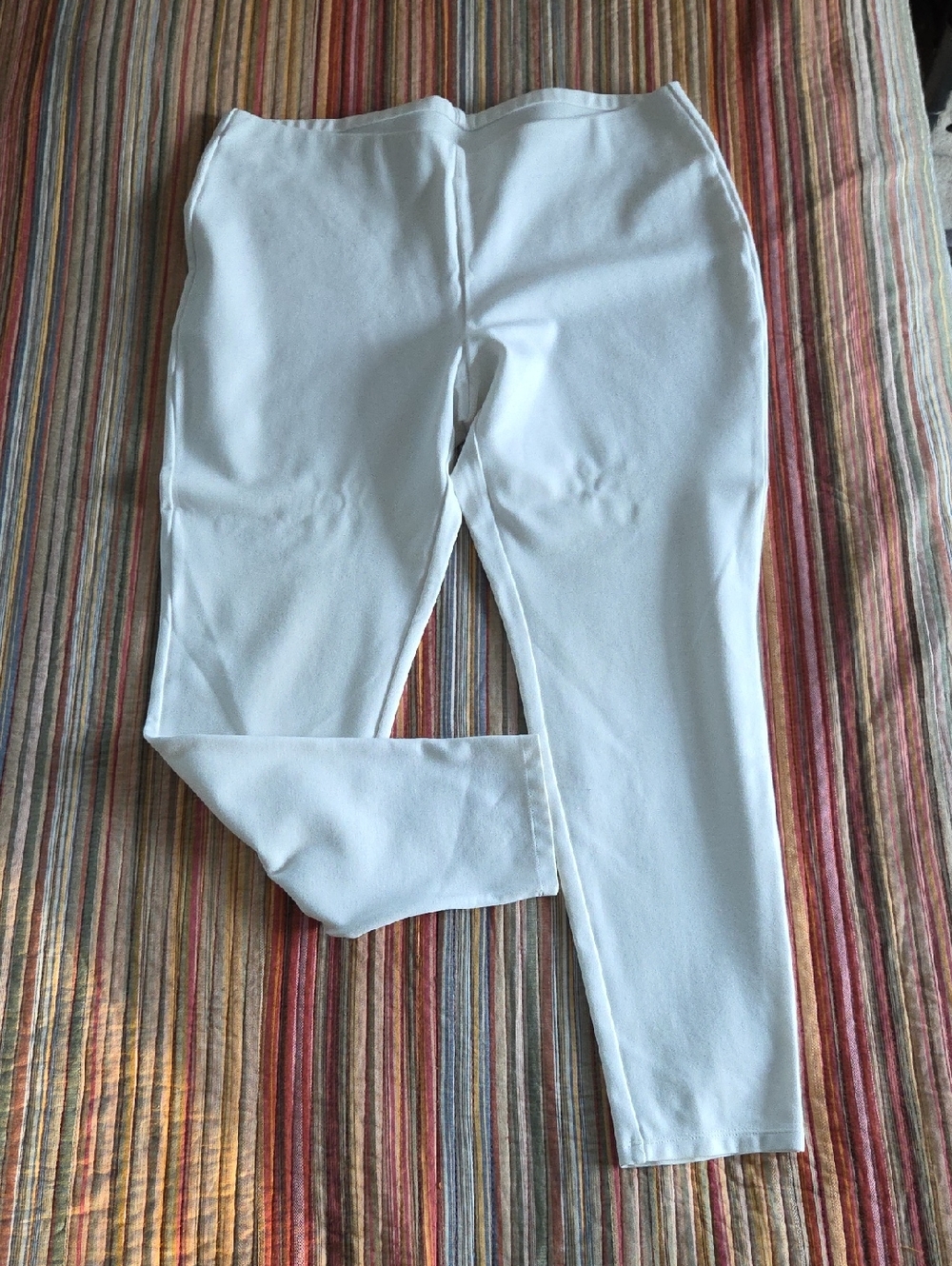 Chico's Cream Slim Ponte Pants